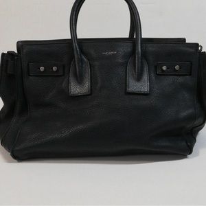 Saint Laurent Black Leather Shoulder Bag